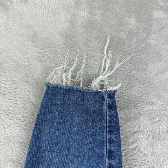Paige Verdugo Ankle Blue Denim Distressed Jeans 24x27 - Picture 7 of 13